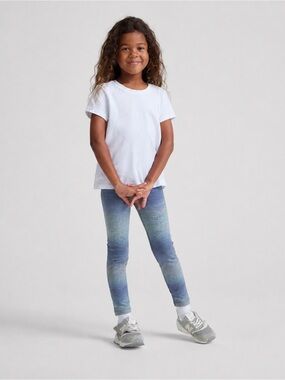 Beyond Yoga Girls Leggings Blue Ombre Full-Length Athletic, 4T